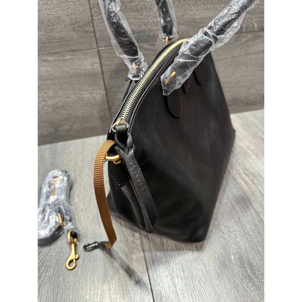 Dooney & Bourke Florentine Leather Satchel Black/Black bag A641294 - Picture 8 of 13